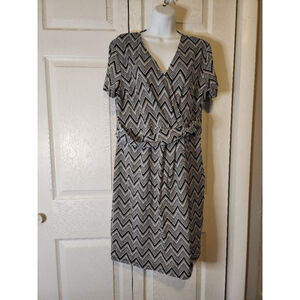 Women's Talbots Dress XL Black & White